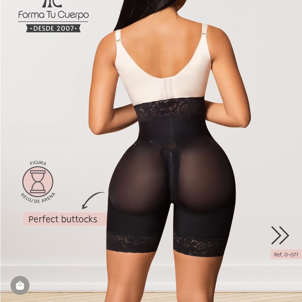 Faja Colombiana Forma tu cuerpo Short Girdle Butt lift tummy tuck zipper O-070 - Picture 12 of 13